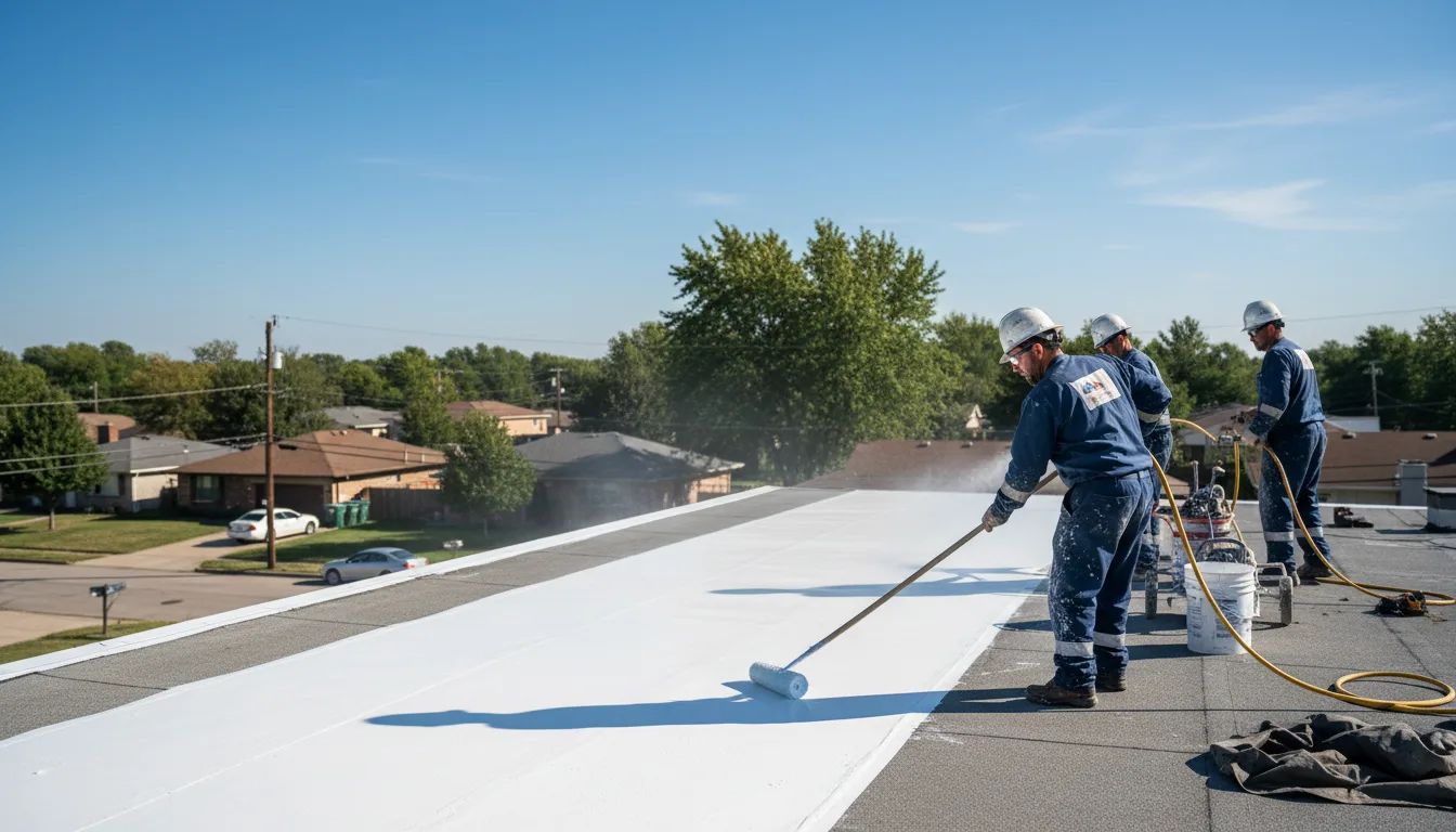 Commercial roof coating in Henderson, IA near me